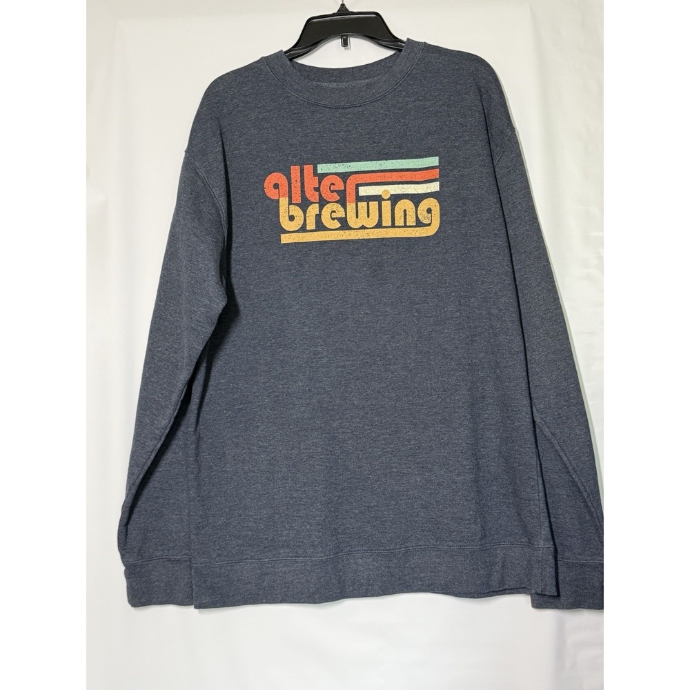 Alter Brewing Company Chicago Suburbs Crewneck Sweatshirt 2XL Blue